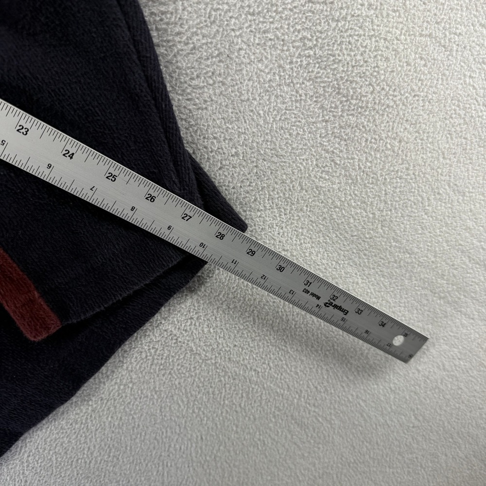 Vintage Abercrombie Fitch Shirt men's Large Blue Red Thick Heavyweight Blank 90s - Picture 4 of 7